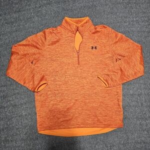 Under Armour ColdGear 1/4 Zip Pullover Orange Large